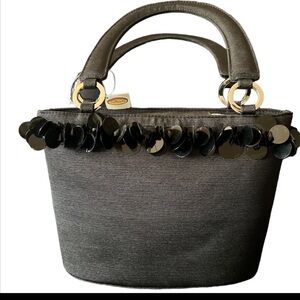 Talbots sequin embellished tote bag